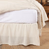 <img src="vktzwkejwtnwlawyuzjd.jpg" alt="Burlap Antique White Ruffled Twin Bed Skirt 39x76x16">
