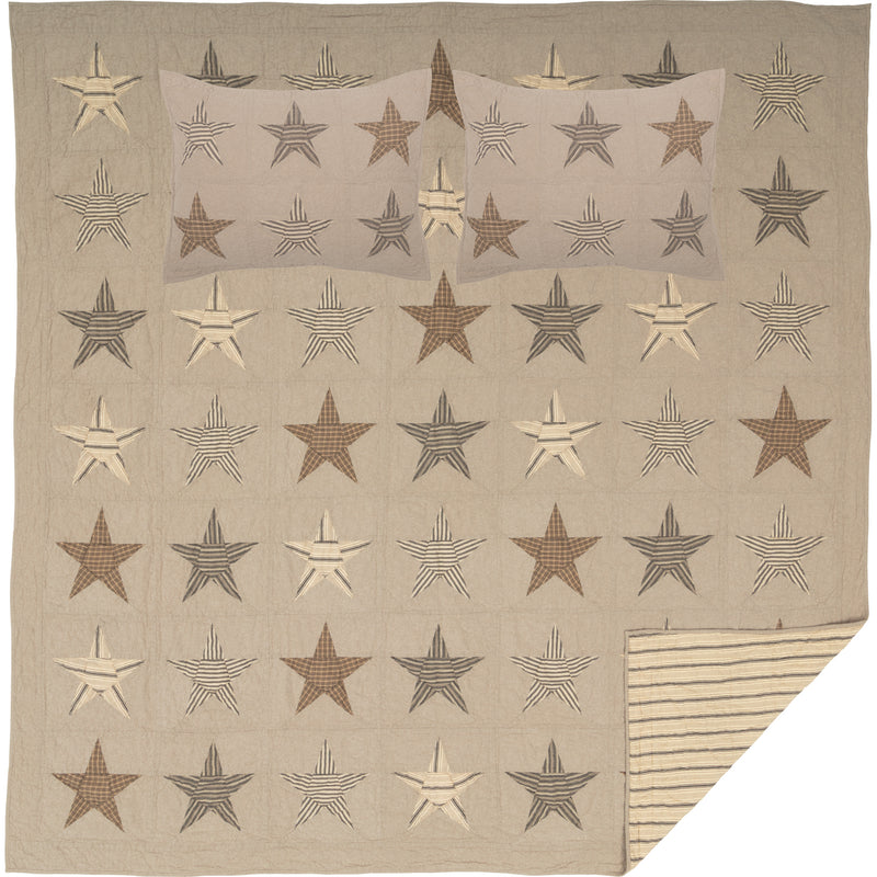 Sawyer Mill Star Charcoal Quilt Set